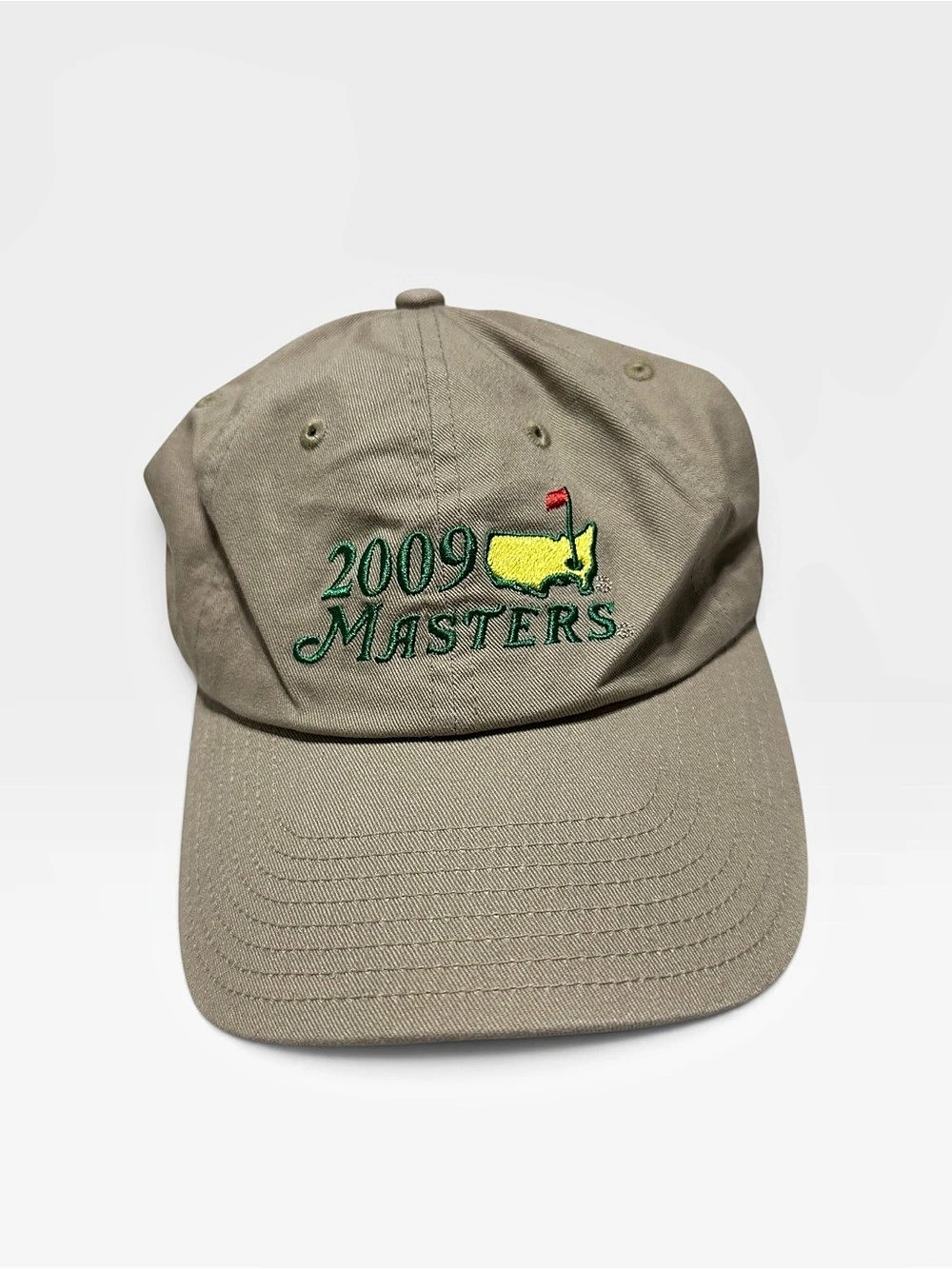 Masters 2009 Masters Embroidered Golf Hat in Green & Tan